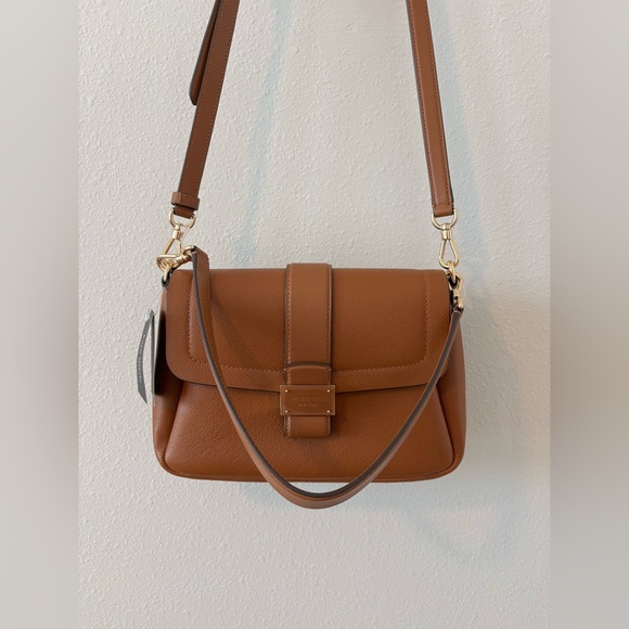 Kate Spade Nouveau pebbled leather flap handbag - Picture 1 of 9